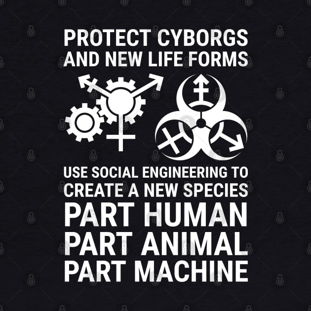 protect cyborgs - white text by GenderConcepts